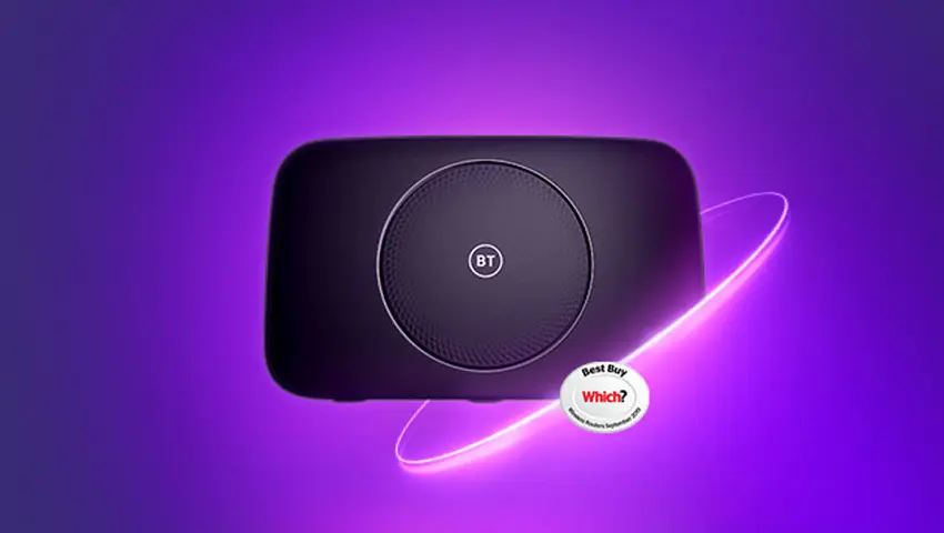 BT Broadband high speed performance illustration