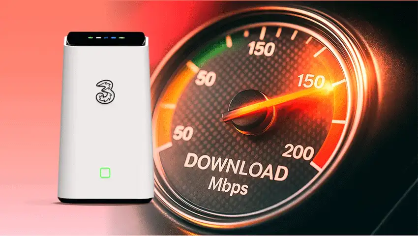 Three Home Broadband performance illustration