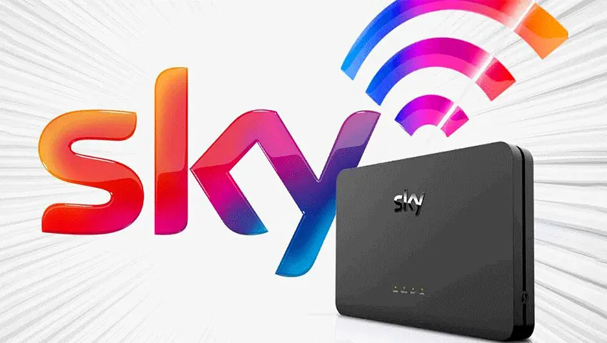 Sky Broadband interface screenshot