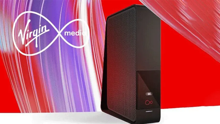 Virgin Media Broadband interface screenshot