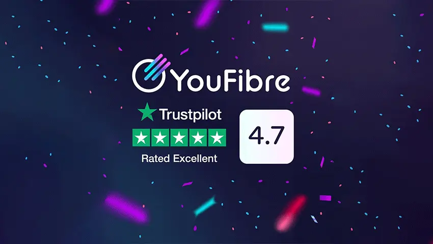 YouFibre Broadband dashboard screenshot