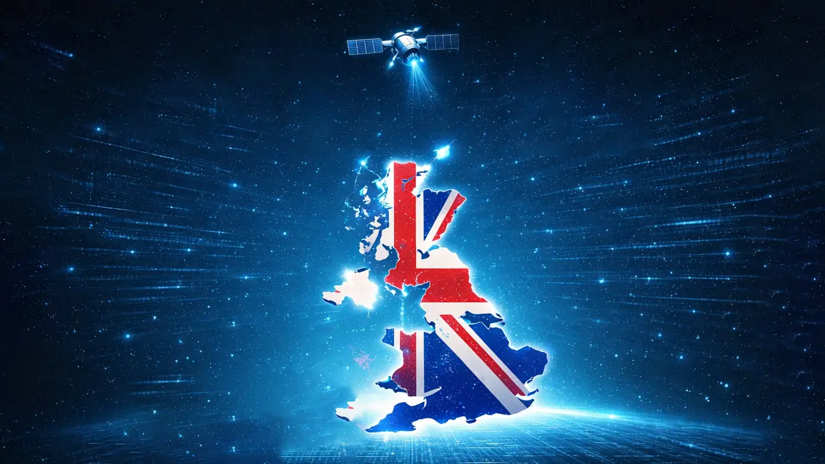 Graph showing average Starlink speeds in the UK compared to 4G and Fibre