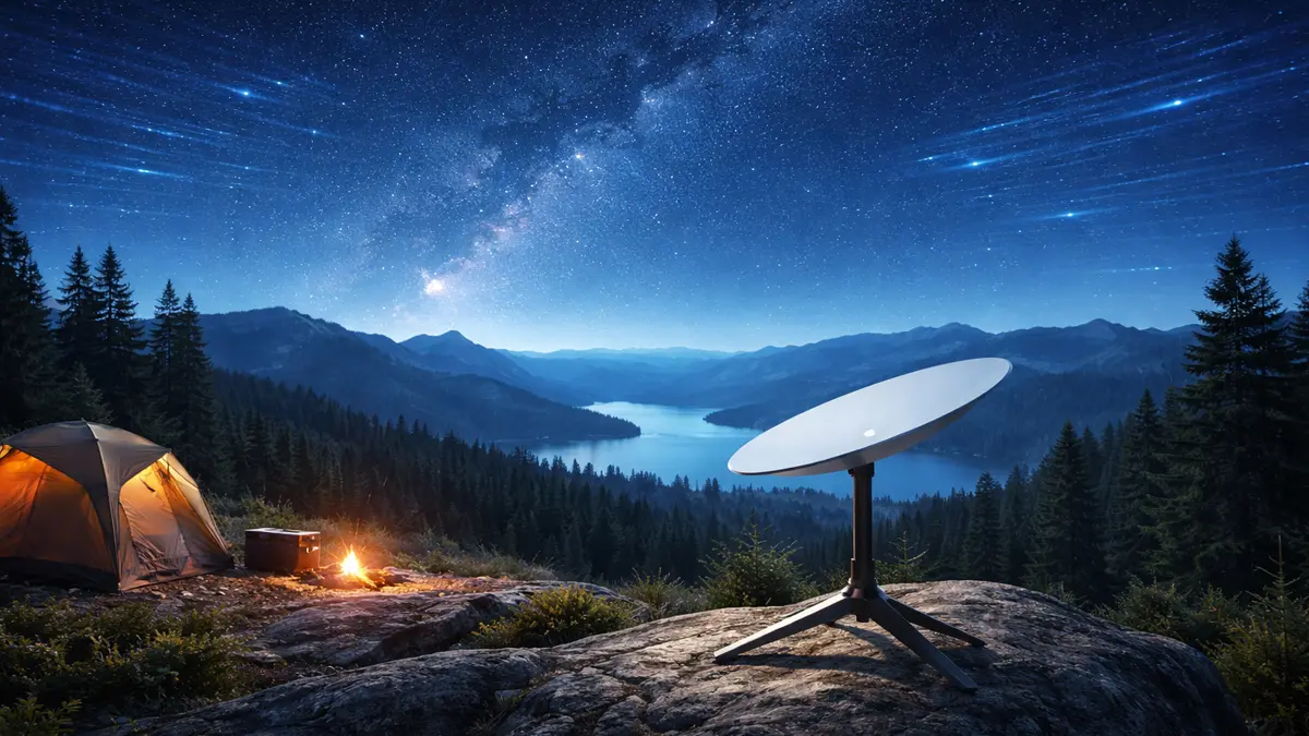 Map showing Starlink Service Cells