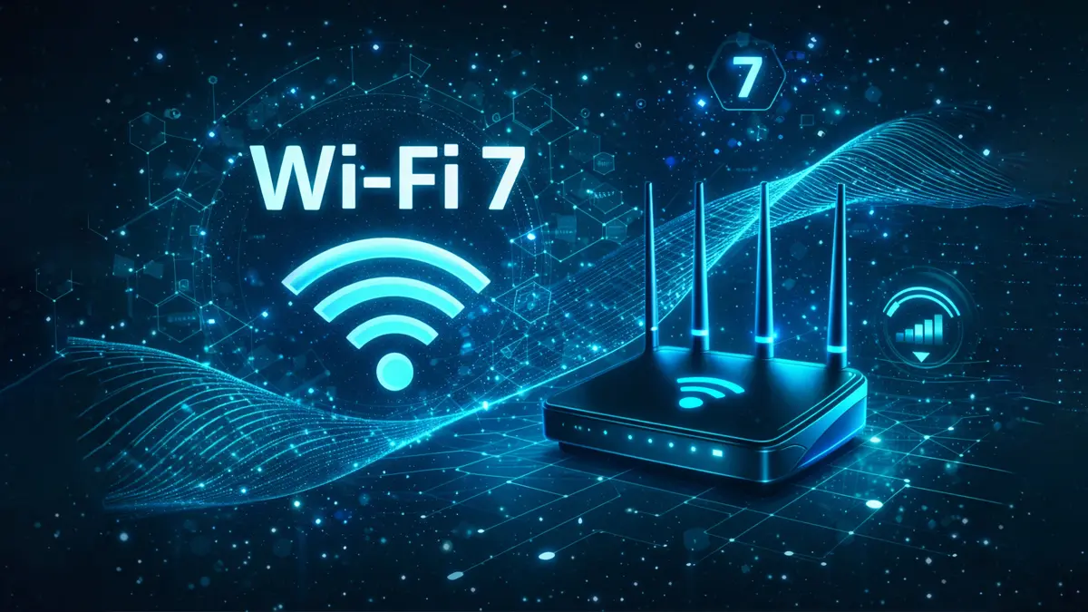 Diagram explaining the benefits of WiFi 7 technology