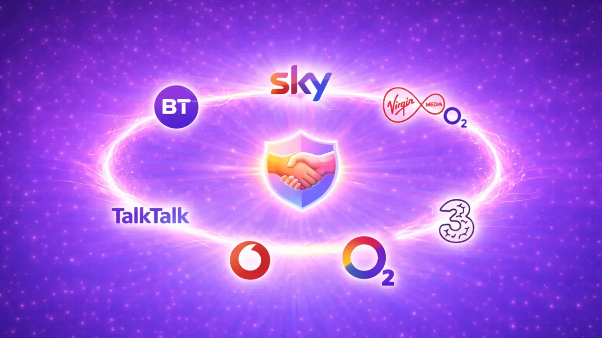 Major Broadband Giants Logos