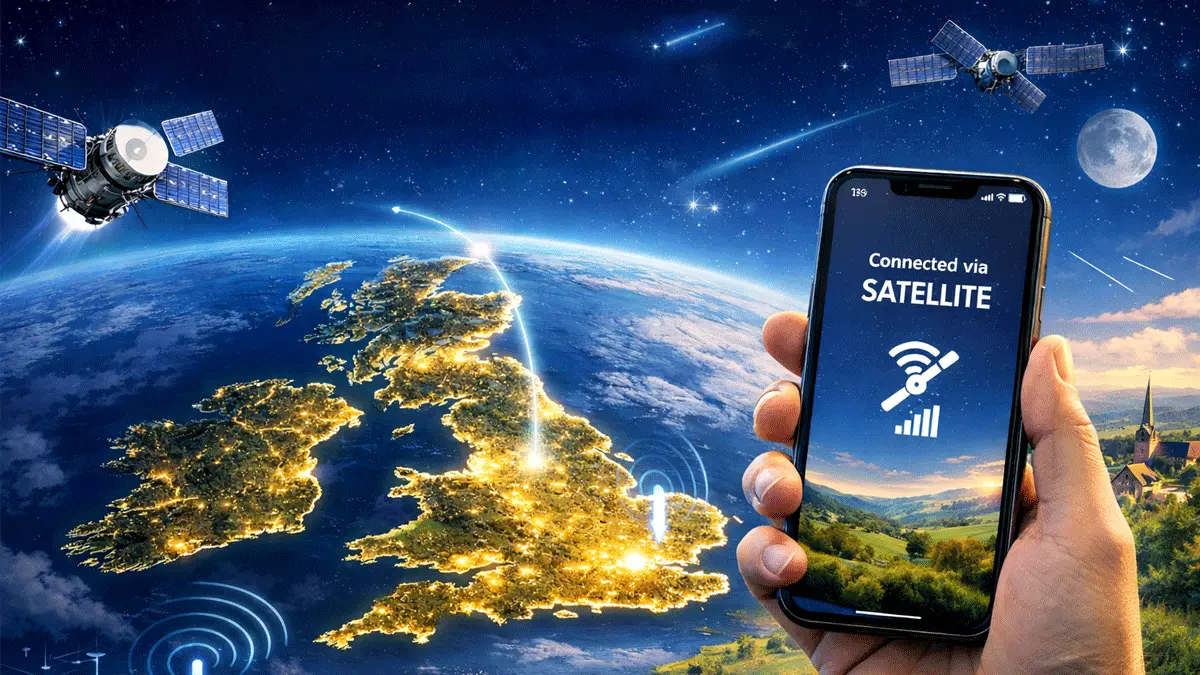 O2 and Starlink connecting smartphones via satellite