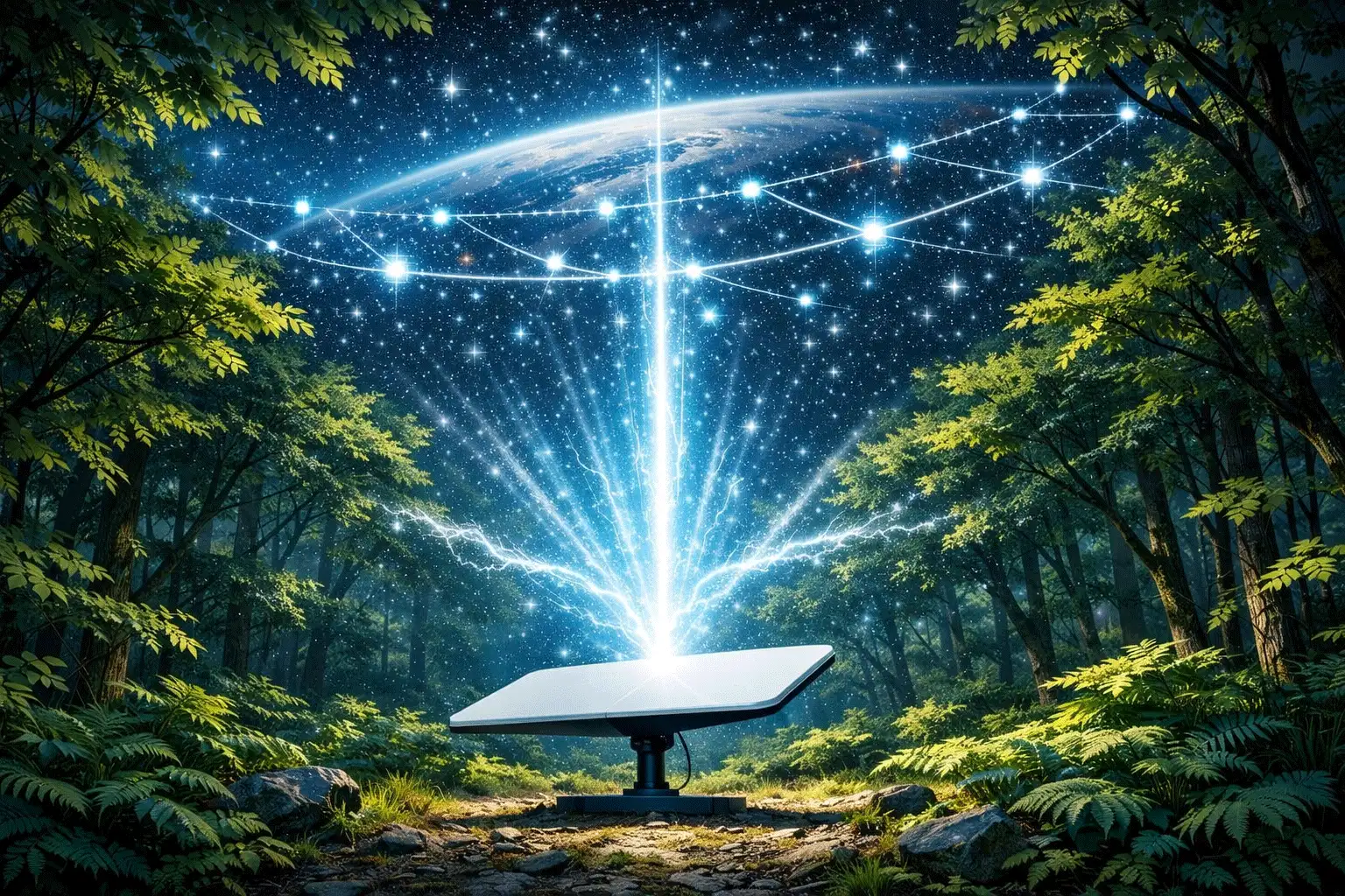 Starlink Dish dealing with tree obstructions