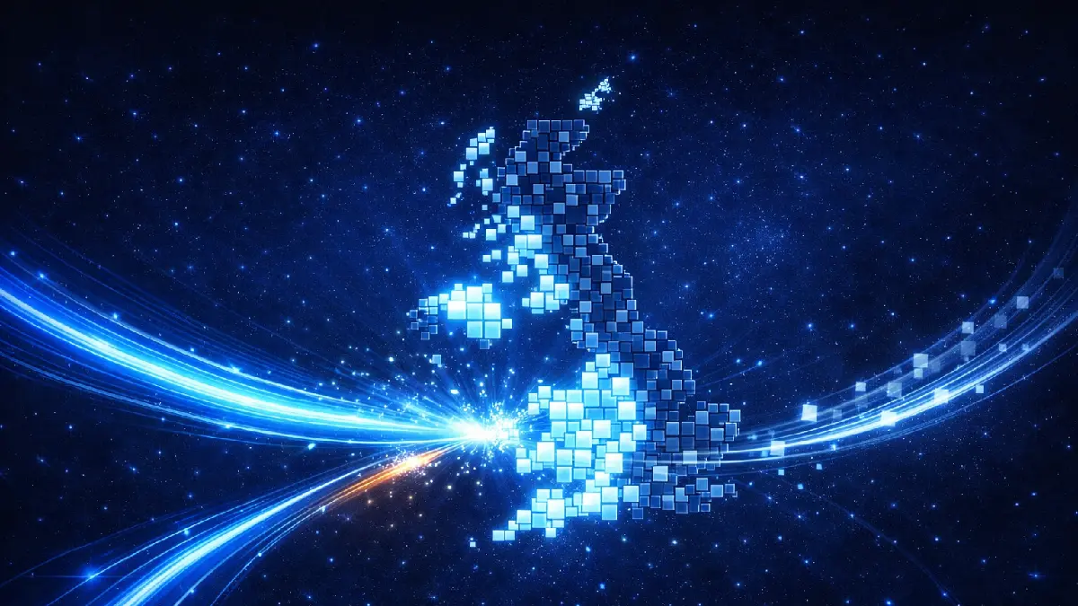 Map showing UK gigabit percentage availability