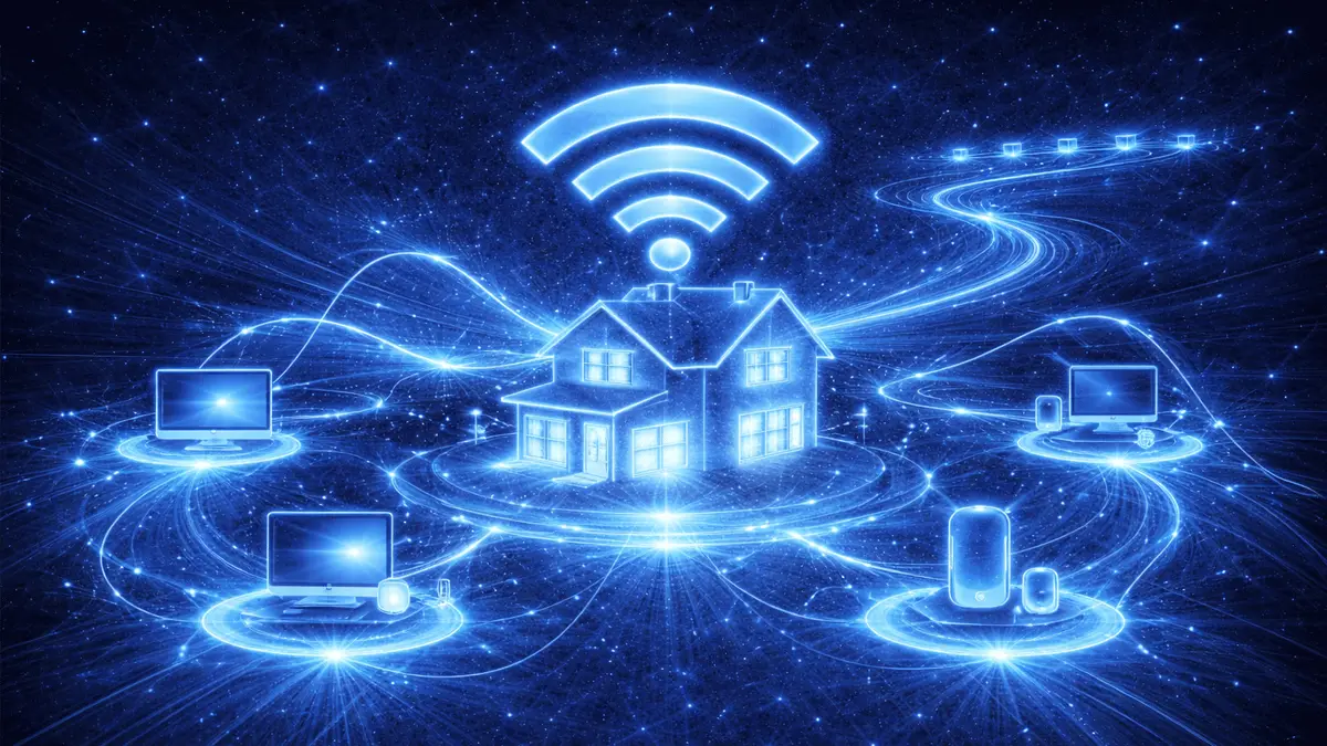 WiFi setup spanning every room in a house