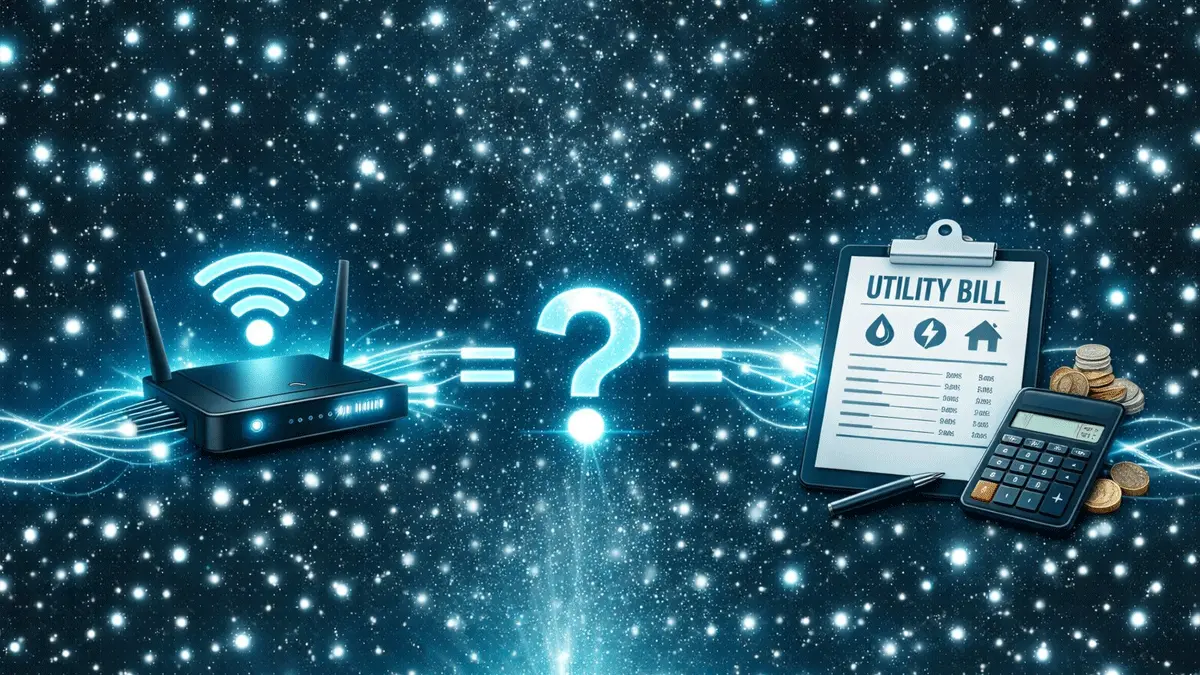 Does broadband count as a utility bill guide graphic