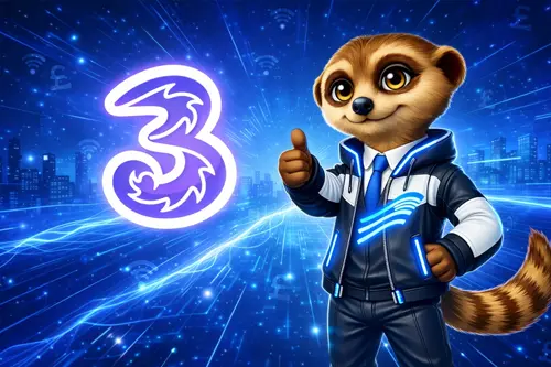 A comparison page for Three broadband deals